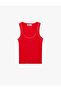 Cotton Slim Fit Stitched Detail U-Neck Halter Neck Ribbed Undershirt - 3