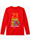 Long Sleeve Colorful Happy April 23Rd Written Flag Kids T-Shirt