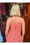 Red Color Avşa Strappy Ruffled Long Bohemian Dress - 6