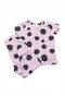 Baby Girl Floral Printed Lilac Colored 100% Cotton Short Sleeve Pajama Set - 5
