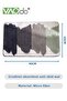 2PCS Cotton Pillowcase Skin-friendly Soft Breathable Solid Color Pillowcase Large 48*74CM White - 3