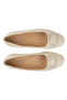 Women's Buckle Leather Ballerinas Dg6010 - 2