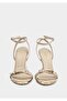 Beige Women's Heeled Sandals - 3