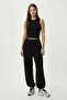 Pleated Comfortable Modal Shalwar Trousers Lmc0093 Black - 2