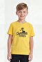 Round Neck Print Detailed Boys' Short Sleeve T-Shirt