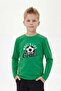 Round Neck Printed Detailed Boys' Long Sleeve Sweatshirt