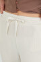 Beli Lace-Up Pocketed Muslin Fabric Trousers - 5