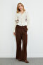 Beli Lace-Up Pocketed Muslin Fabric Trousers - 2
