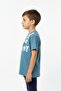 Boy's Crew Neck Short Sleeve Printed T-Shirt 24991 - 3
