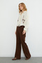 Beli Lace-Up Pocketed Muslin Fabric Trousers - 4
