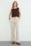 Buy Tie-Detail Muslin Fabrics Palazzo Pants