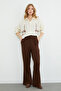 Beli Lace-Up Pocketed Muslin Fabric Trousers - 5