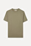 Men's Mink Color Comfort Fit Crew Neck T-Shirt