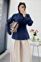 Premium Side Slit Detailed Tunic - Navy Blue - 5