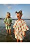 Girl's Ice Cream Patterned T-Shirt Shorts Set Summer Cotton Comfortable Fit Top and Bottom Combination