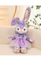 Dressed up Rabbit Plush Toy 45cm Furry Soft Fabric Sleeping Companion Plush Doll in Costume