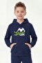 Hooded Print Detailed Boys' Sweatshirt with Kangaroo Pocket - 4