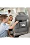 Car Back Seat Organizer with Tissue Box Holder & Cup Holders – PU Leather Auto Seat Back Storage P - 3