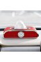 Car Tissue Box Holder with Clock – PU Leather Dashboard Tissue Dispenser, Napkin Holder Organizer