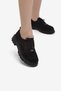 Women's Black Suede Comfortable Fit Thermo Sole Lace-Up Casual Shoes - 2