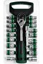 Socket Wrench Set with Ratchet Handle – Steel Socket Tool Kit with Extension Bars, Universal Joint
