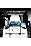 Car Back Seat Organizer with Cup Holders & Tissue Box - 6