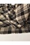 Plaid Woven Fabric in Cream and Black Colors 145X260Cm - 4