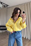 Yellow Oversize Modal Fabric Shirt - 2