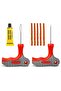 8 - Pcs Tubeless Tire Repair Tool Kit – Heavy Duty T-Handle Plug Tool Set