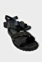 Orthopedic Sole Comfortable Velcro Women's Sandals Black - 2