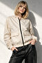 Women's Stone Water Resistant Windproof Crinkle Fabric Hooded Raincoat - Windbreaker - 3