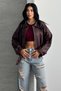 Women's Faux Leather Jacket Short Zipper Belted Long Sleeve Pocketed Drop Shoulder Short Leather Coat - 2