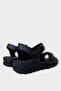 Orthopedic Sole Comfortable Velcro Women's Sandals Black - 4