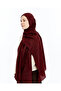 Alia Jacquard 60% Lyocell 40% Cotton Shawl-4-Light_Burgundy - 2