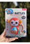 Baby Rattle Monkey Toy with Easy-Grip Handle, Gentle Rattling Sound, BPA & Phthalate Free, - 4