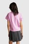 Light Pink Women's / Girls' Kdn_Koton Blended Fabric Sleeves with Ruffle Detail T-Shirt Model Code: 343Wd10Bl37U - 4