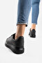 Women's Men's Black Thick Sole Sports Shoes Sneaker - 3
