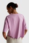 Light Pink Women's / Girls' Kdn_Koton Blended Floral Appliqué T-Shirt Model Code: 343Wd10Bj37U - 3