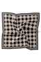 Crystal Scarf Diamond Pattern Black Gray - 2