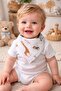 100% Cotton Muslin Fabric / with Snap Fasteners / Plain + Patterned Mixed / Baby Drool Bib & Scarf (12 Pieces) - 7