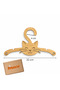 10 Wooden Baby Hangers with Cat Figure |   0-2 Years Old Baby Clothes Hanger 22 cm Natural Baby Hanger - 5
