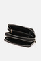 Lina Genuine Leather Croco Portfolio Handbag Double Zipper Model Black - 4