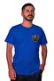 Company-Specific Printed Single Jersey Crew Neck T-Shirt Blue