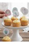 30-Piece Baby Girl Themed Cardboard Cupcake and Cake Picks Baby Shower Birth Gift Decoration 3X9 cm - 6