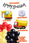 Construction Themed Birthday Balloon Set Black Banner Dump Truck Red Yellow Black Party Decor - 2