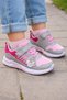 Gray Pink Fusped Orthopedic Sole Girls' Sports Shoes