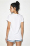 Women's White 100% Cotton Premium Design T-Shirt with Handcrafted Embroidery Detail 1006 60282052 - 5