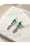 Sea Horse Green Natural Stone Earrings - 3