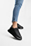 Women's Men's Black Thick Sole Sports Shoes Sneaker - 4