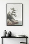 Black Wooden Framed Nature View Painting - Minimal |   Huhu1166 - Single Table Black Frame